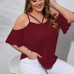 Shein Red Strappy Top